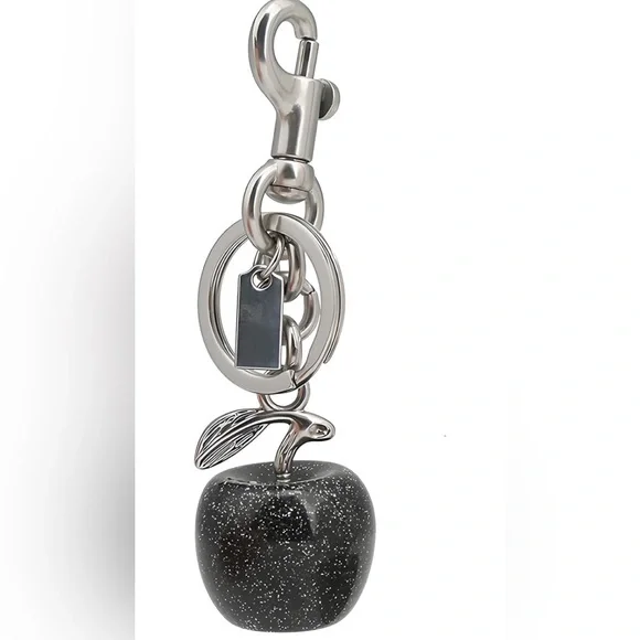 Black Apple Bag Charm NWT 🍎🍎🍎 - Picture 2 of 7